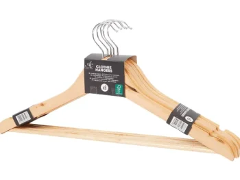 Fashion Merk Houten Kledinghangers Beige