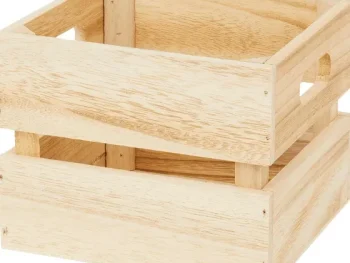 Fashion Merk Houten Krat Klein Bruin