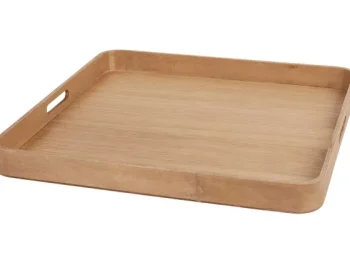 Outlet Staub Houten Tray Beige,Bruin