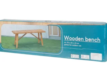 Clearance Merk Houten Tuinbank Bruin