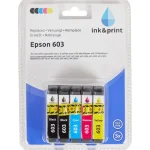 Sale Merk Ink & Print Inktcartridges Epson 603 Zwart,Blauw,Roze,Geel