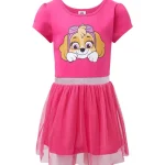 Online Multy Jurk Met Tule Blauw,Roze