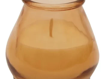 Best Candra Kaars In Glas Bruin,Groen,Oranje