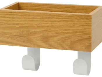 New FERM Kapstok Met Opbergbakje Wit,Zwart