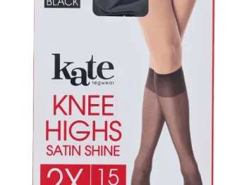Clearance Kate Legwear Kniekousen 15 Denier Beige,Zwart