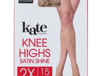 Clearance Kate Legwear Kniekousen 15 Denier Beige,Zwart