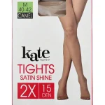 Hot Kate Legwear Satin Shine Panty'S 15 Denier Beige