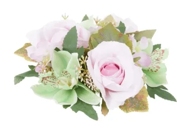 Fashion Merk Kunst-Rozenkrans Roze,Wit