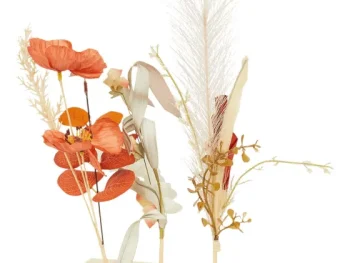 Online Merk Kunstdroogbloemen Op Houten Voet Meerkleurig