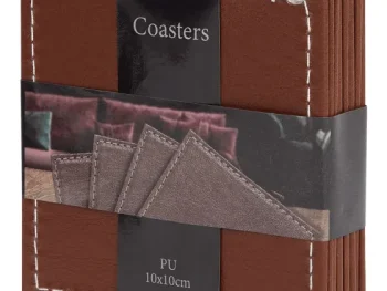 Clearance Rösle Kunstleren Onderzetters Zwart,Bruin,Grijs