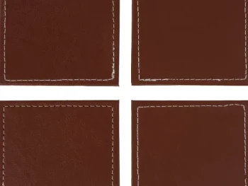 Clearance Rösle Kunstleren Onderzetters Zwart,Bruin,Grijs