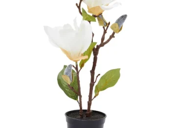 Hot Merk Kunstmagnolia In Pot Roze,Wit