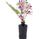 New Merk Kunstorchidee In Glazen Flesje Meerkleurig