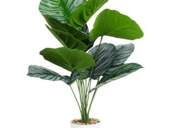 Fashion Merk Kunstplant Wit,Zwart