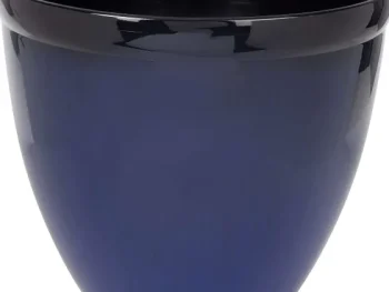 New Merk Kunststof Bloempot Met Glazuurlook Blauw,Groen