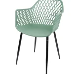 Clearance Merk Kunststof Kuipstoel Zwart,Groen