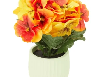 Outlet Merk Kunstviooltjes In Pot Meerkleurig