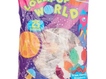 Hot Mike & Ike Lolly'S Print,Meerkleurig,Paars,Roze