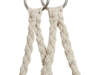 New Merk Macram Hangstoel Beige