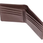 Discount McGregor Leren Portemonnee Zwart,Bruin