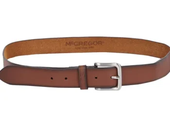 Best McGregor Leren Riem Zwart,Bruin