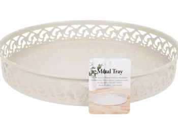 Clearance Merk Metalen Dienblad Roze,Wit