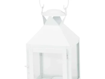 Clearance Merk Metalen Lantaarn Zwart,Wit