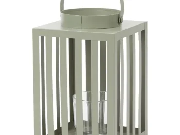 Clearance Merk Metalen Lantaarn Groen,Rood,Taupe