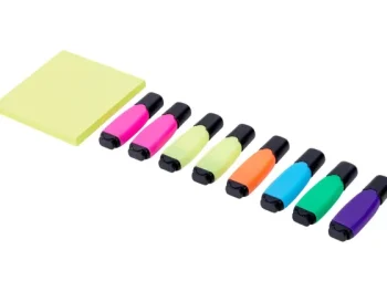 Hot Paw Patrol Mini-Highlighters En Sticky Notes Meerkleurig