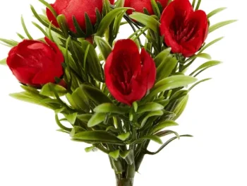 Sale Merk Mini-Kunstboeket Oranje,Rood,Roze,Wit