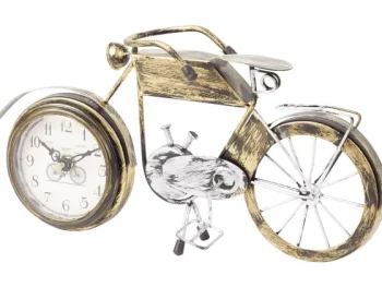 New Merk Motorfiets Met Klok Zwart,Goud