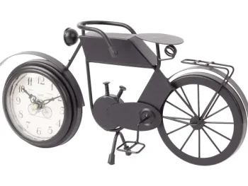 New Merk Motorfiets Met Klok Zwart,Goud