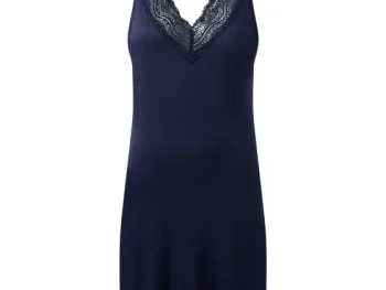 Fashion SuperTrash Nachtjapon Met Kant Blauw,Groen,Zwart