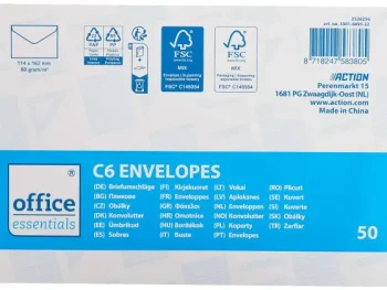 Online Office Essentials Enveloppen C6 Wit