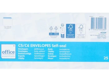 Outlet Office Essentials Enveloppen C5/6 Wit