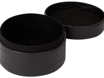 Fashion Merk Opbergdoos Met Krokodillenprint Zwart