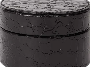 Fashion Merk Opbergdoos Met Krokodillenprint Zwart