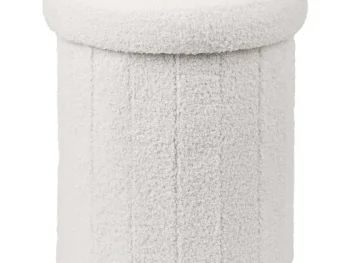 Clearance Merk Opvouwbare Opbergpoef Beige,Wit