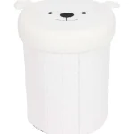 Discount Merk Opvouwbare Opbergpoef Teddy Bruin,Grijs,Wit