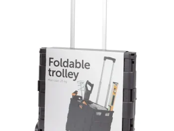 Discount Action Opvouwbare Trolley Zwart