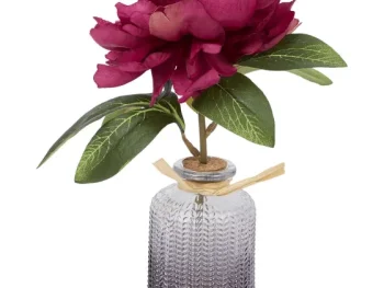 Hot Merk Pioen Kunstbloem In Vaasje Rood,Roze,Wit