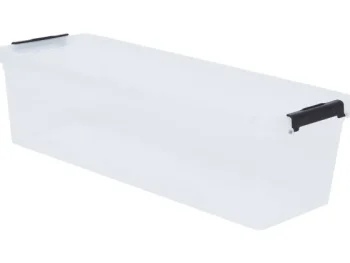 Fashion Merk Plast1 Opbergbox Met Klemdeksel Transparant