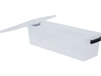 Fashion Merk Plast1 Opbergbox Met Klemdeksel Transparant