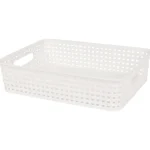 Fashion Merk Rattan Mand Zwart,Wit