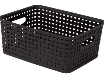 Clearance Merk Rattan Mand Wit,Zwart