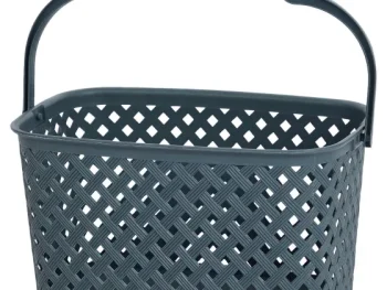 Discount Merk Rattan Wasknijpermand Zwart,Grijs,Wit