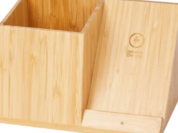 Hot Re-load Bureau-Organizer Met Draadloze Oplader Bruin