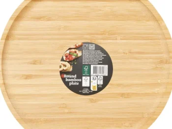 Fashion Merk Rond Serveerbord Beige