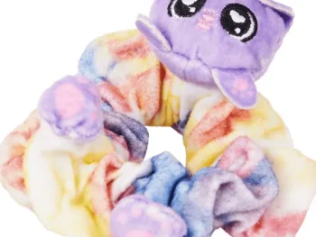 Hot Schrunchmiez Scrunchie Blauw,Meerkleurig,Roze