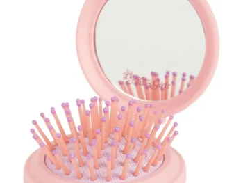 Hot Head & Shoulders Selfie Girls Haarborstel Met Spiegel Print